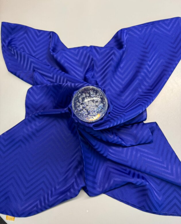 Zikzak desen pamuk Jakar Şal - Saks