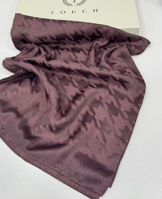 Kazayağı Desen İpeksi Jakar Şal-75312-Erik çürüğü