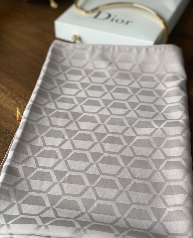 Elmas Desen Pamuk Jakar Şal - Koyu Bej