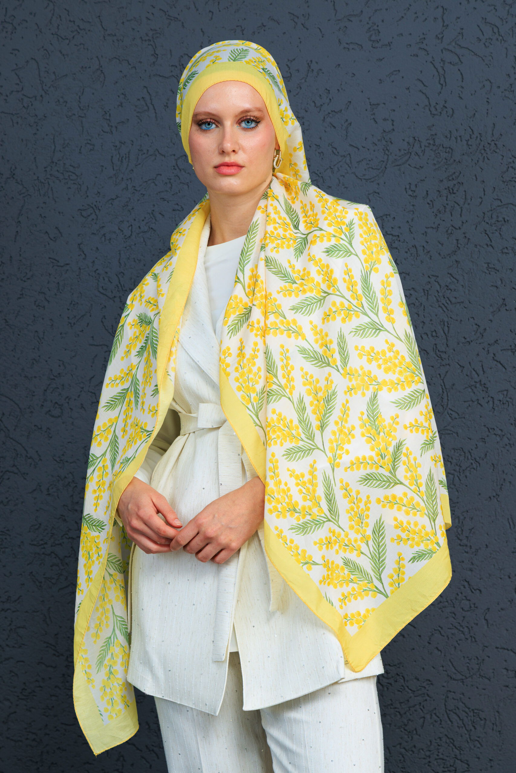 Jakarda Şal Serisi- 469-007- V-1 -Limon - Görsel 2