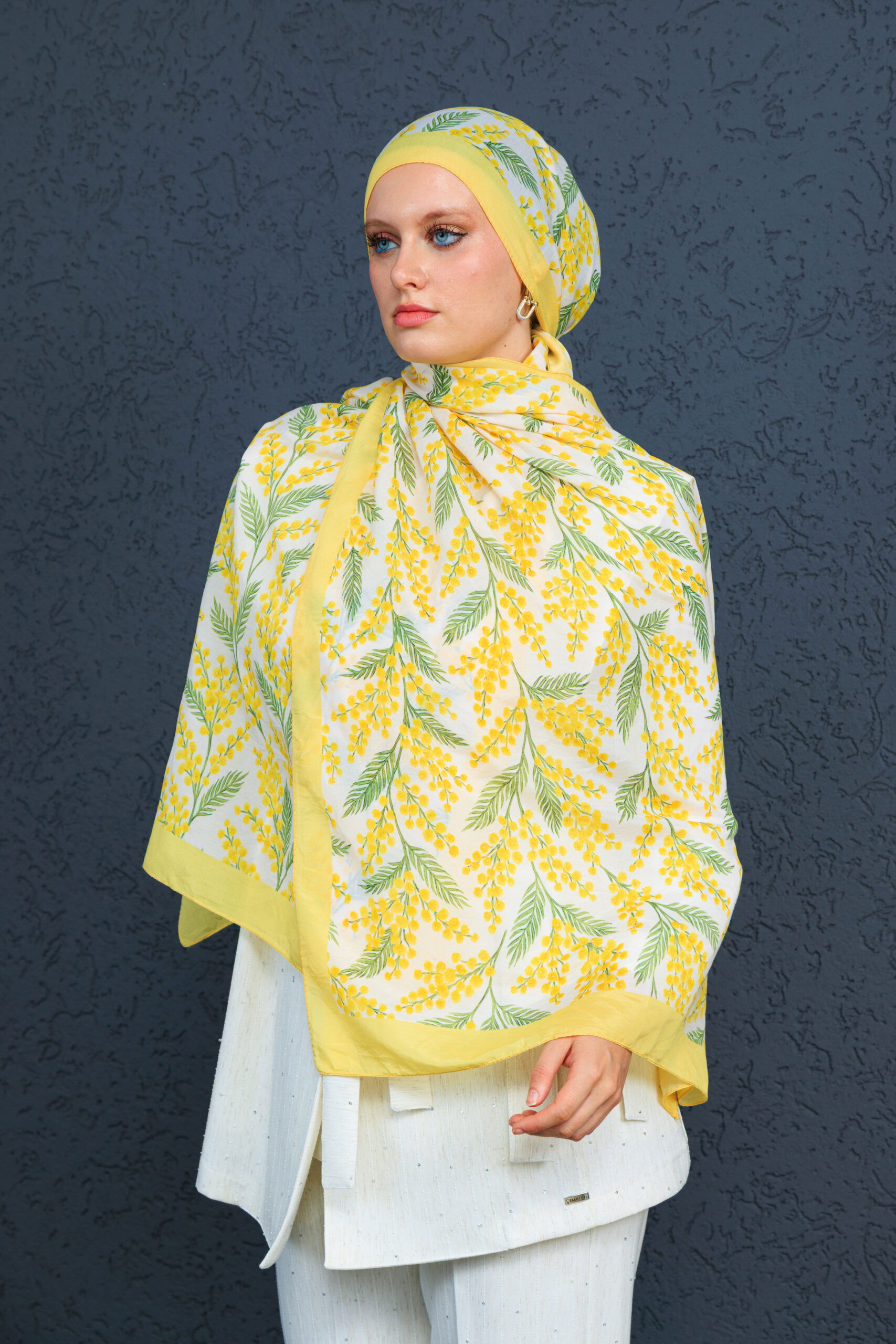 Jakarda Şal Serisi- 469-007- V-1 -Limon - Görsel 5