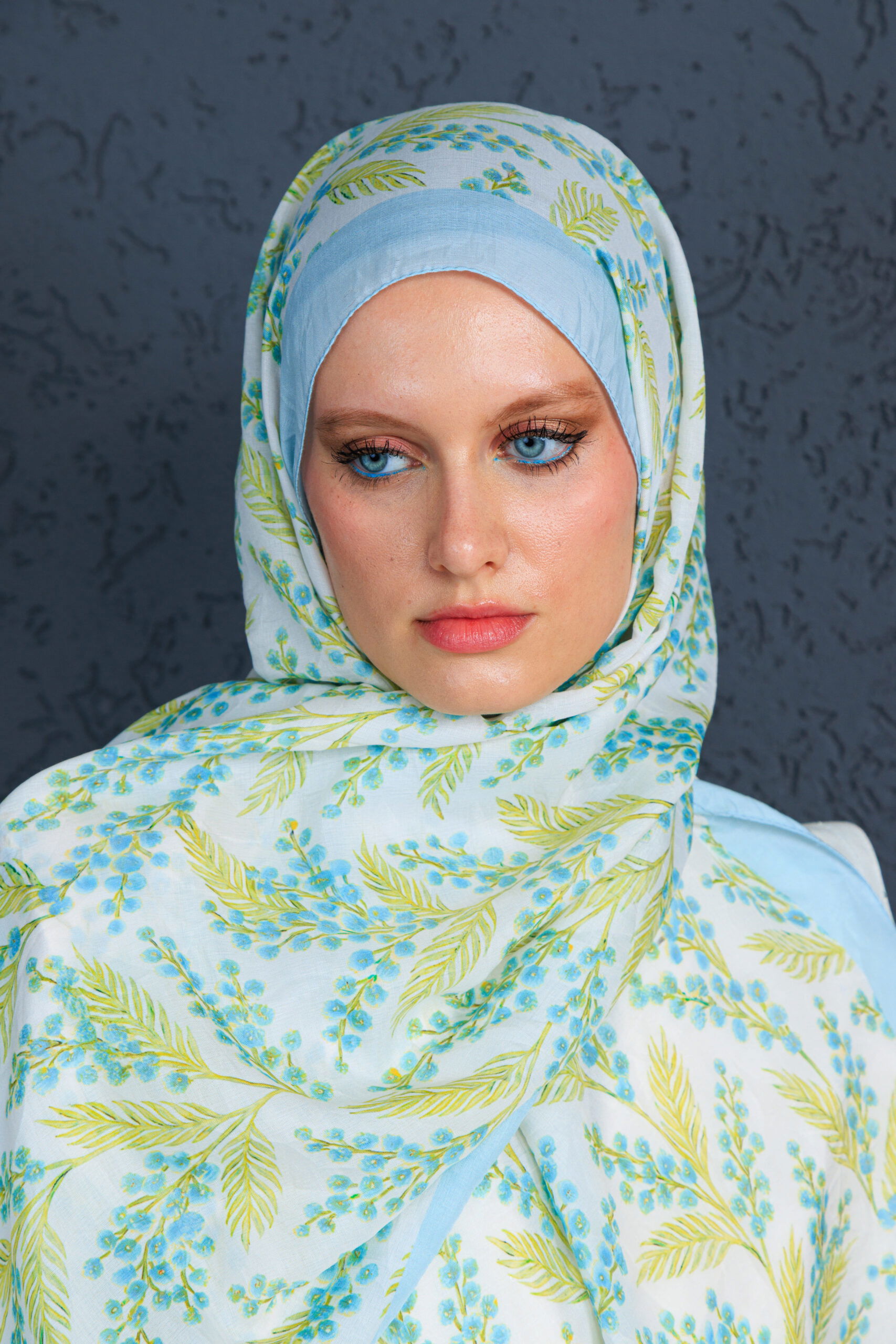 Jakarda Şal Serisi- 469-007- V-4 - Gök Mavi - Görsel 6