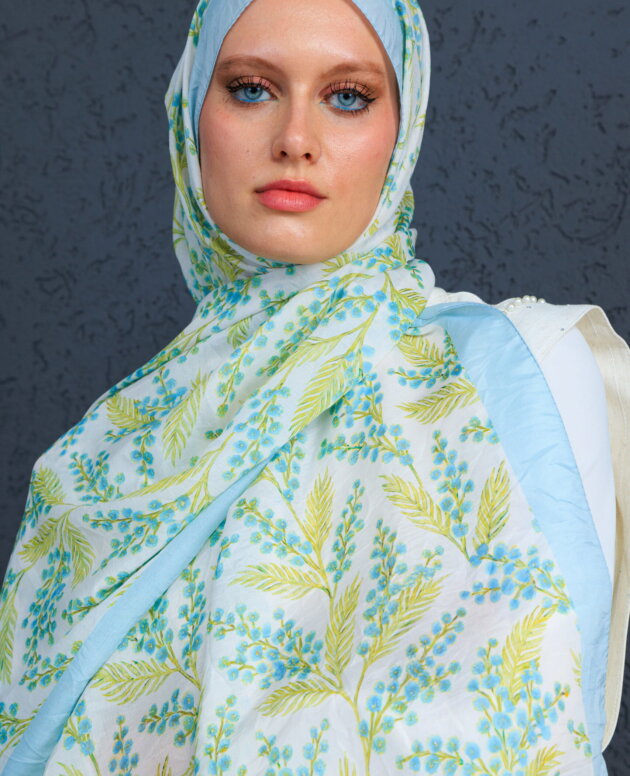 Jakarda Şal Serisi- 469-007- V-4 - Gök Mavi