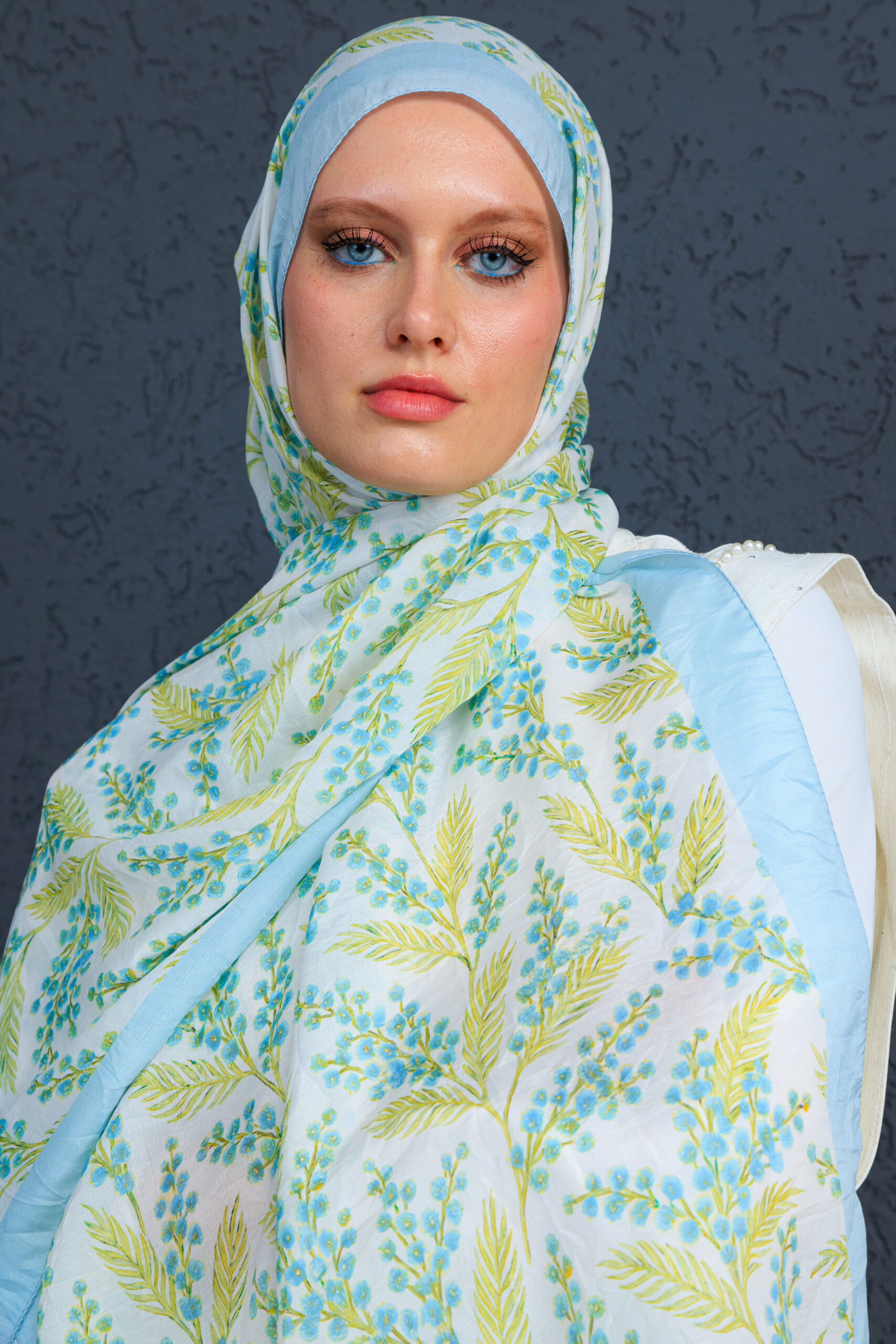 Jakarda Şal Serisi- 469-007- V-4 - Gök Mavi