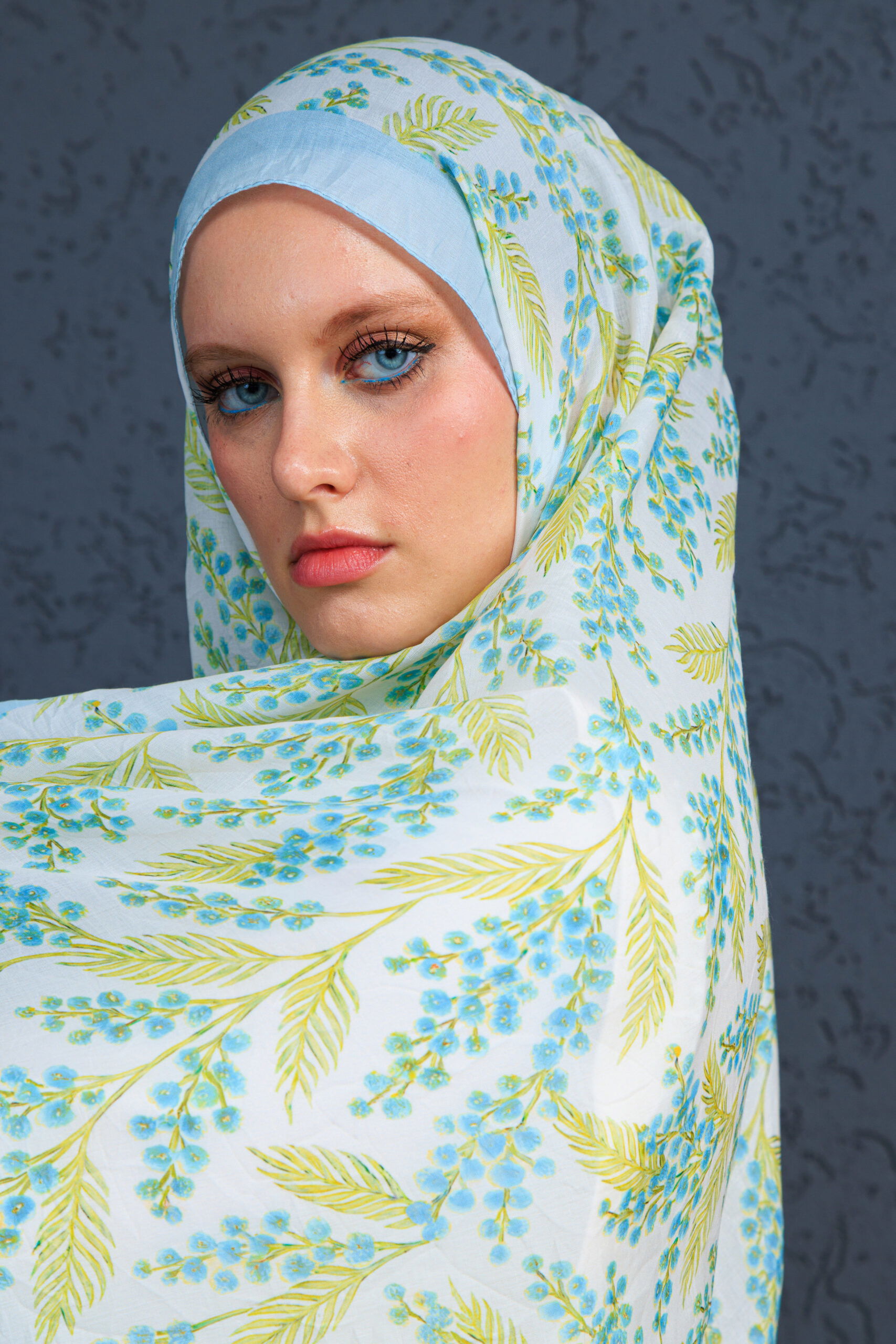 Jakarda Şal Serisi- 469-007- V-4 - Gök Mavi - Görsel 2