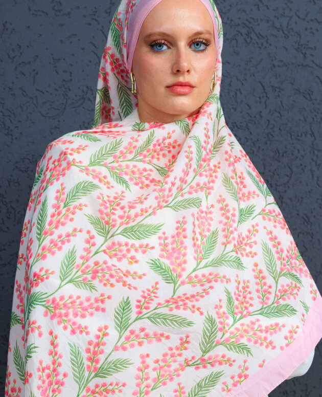 Jakarda Şal Serisi- 469-007- V-2 - Şeker Pembe