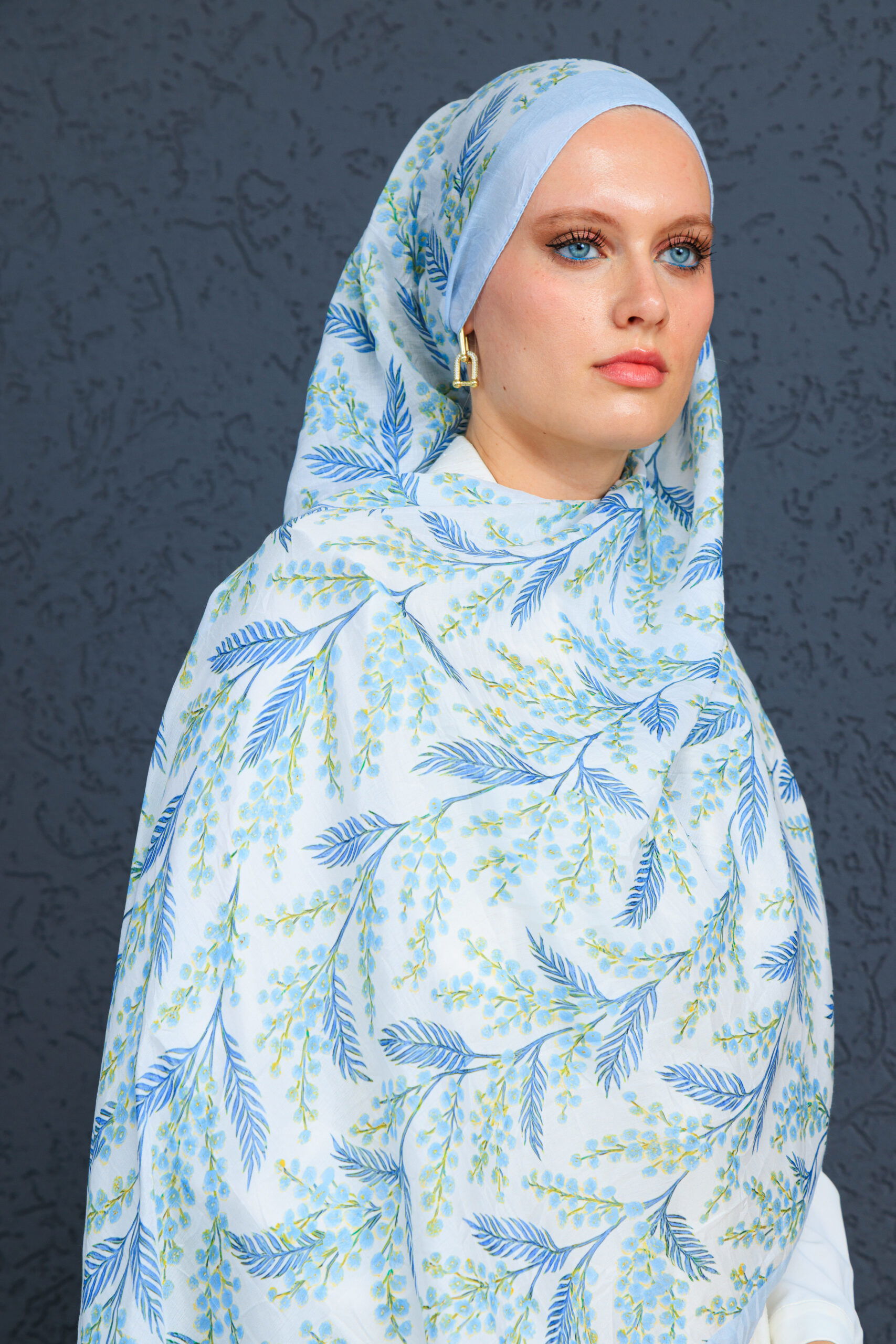 Jakarda Şal Serisi- 469-007- V-5 - Kot Mavi - Görsel 4