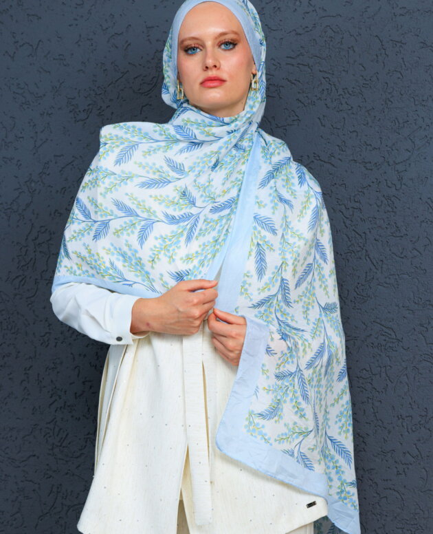 Jakarda Şal Serisi- 469-007- V-5 - Kot Mavi