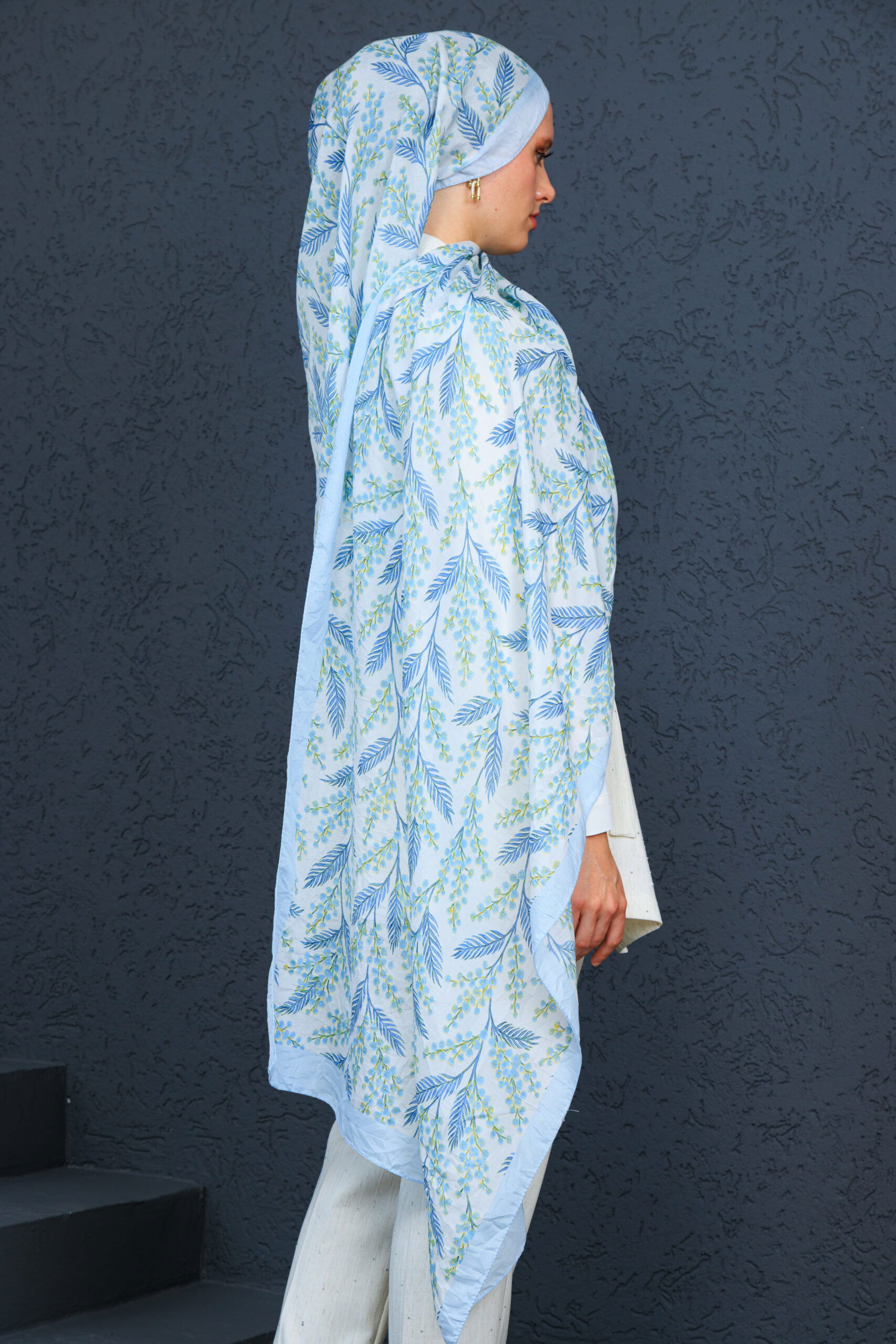 Jakarda Şal Serisi- 469-007- V-5 - Kot Mavi - Görsel 7