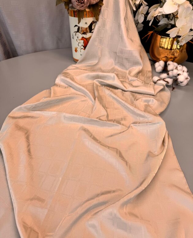 Kare Desen İpeksi Jakar Şal - 14870 - Lila