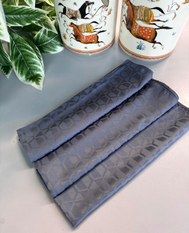 Elmas Desen Pamuk Jakar Şal - Füme