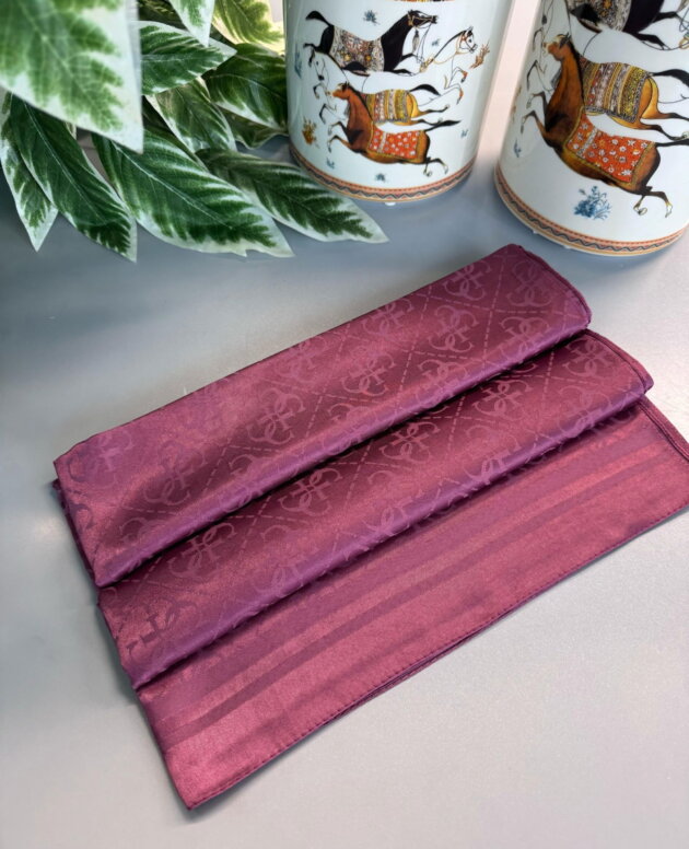 Guess Desen İpeksi Jakar Şal-75896-mürdüm