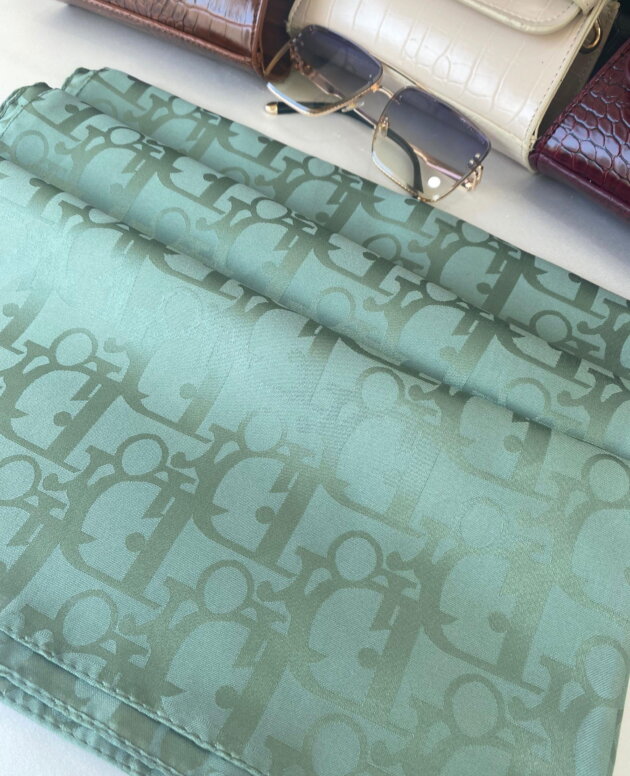 Dior Desen Pamuk İpeksi Jakar Şal 88731 - Ada Çayı