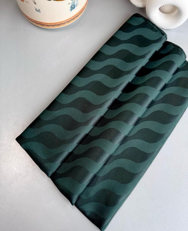 Su Yolu Pamuk Jakar Şal - Zümrüt