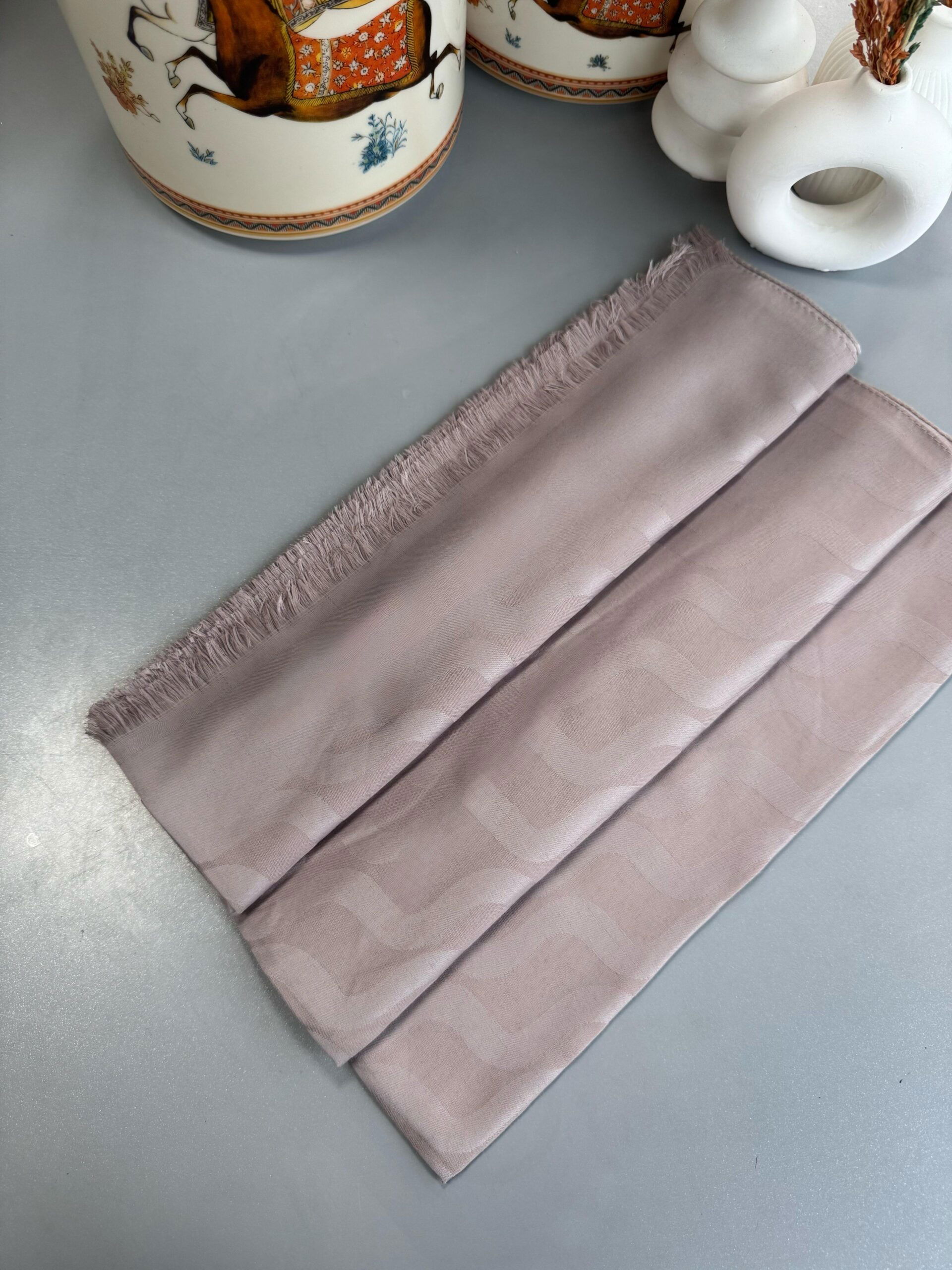 Su Yolu Pamuk Jakar Şal - Sütlü Kahve