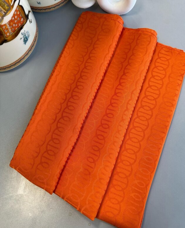 Ajda Desen Pamuk Jakar Şal - Turuncu