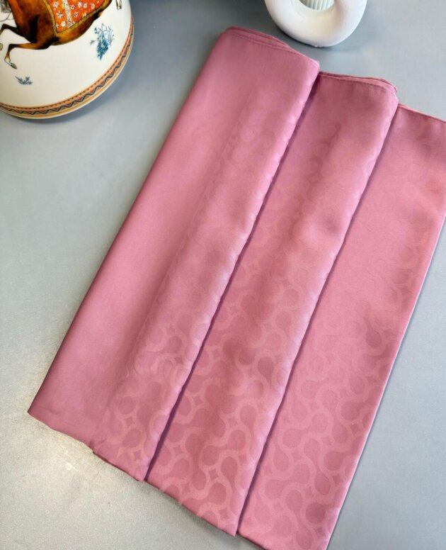 Bloom Desen Pamuk İpeksi Jakar Şal - Japon Kirazı