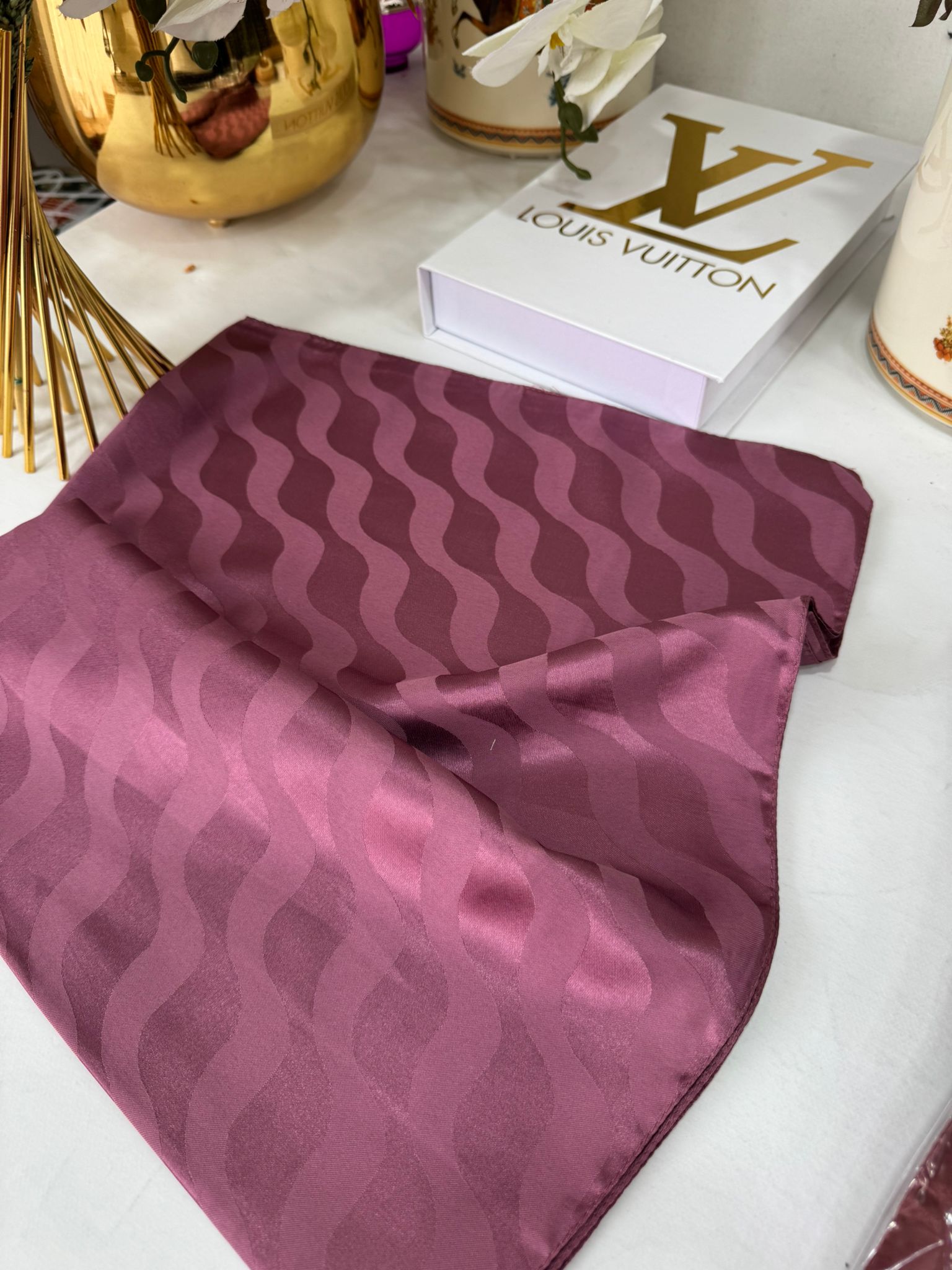 Su Yolu Pamuk Jakar Şal - Şarabi