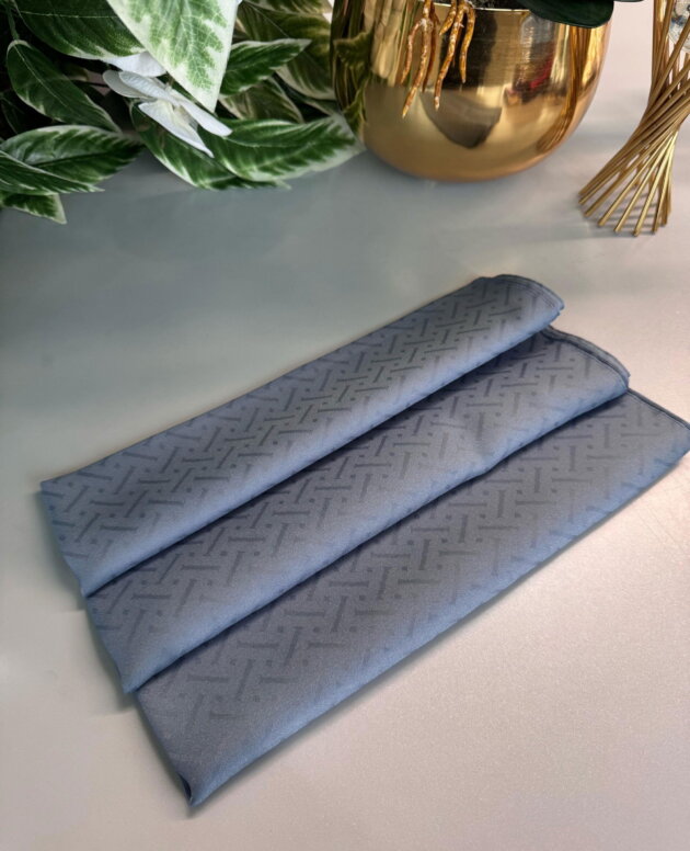 New Desen Pamuk Jakar İpek Şal - 19450 - Turkuaz