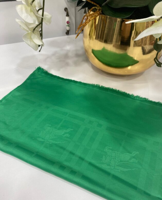 Hermes Desenli İpeksi Jakar Şal - Benetton