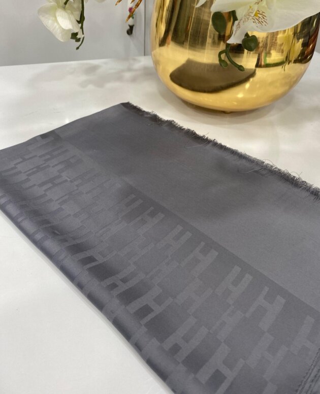 Hermes İpeksi Jakar Şal - Antrasit