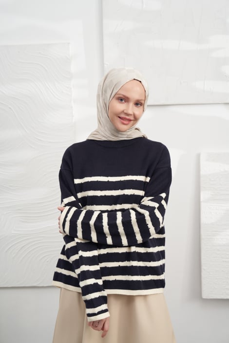 Dama Desen Jakar Şal - Çakıl Taşı