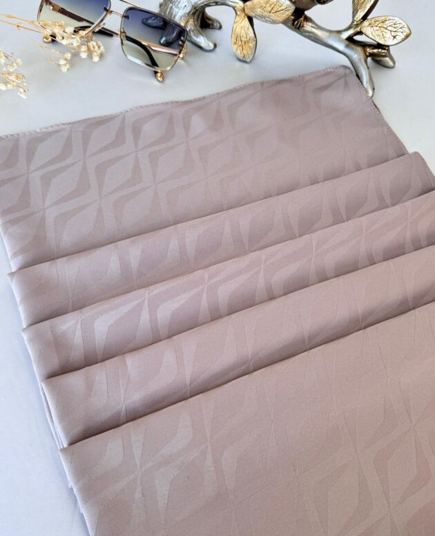 Lilya Pamuk Jakar Şal 614457 - Soft Vizon