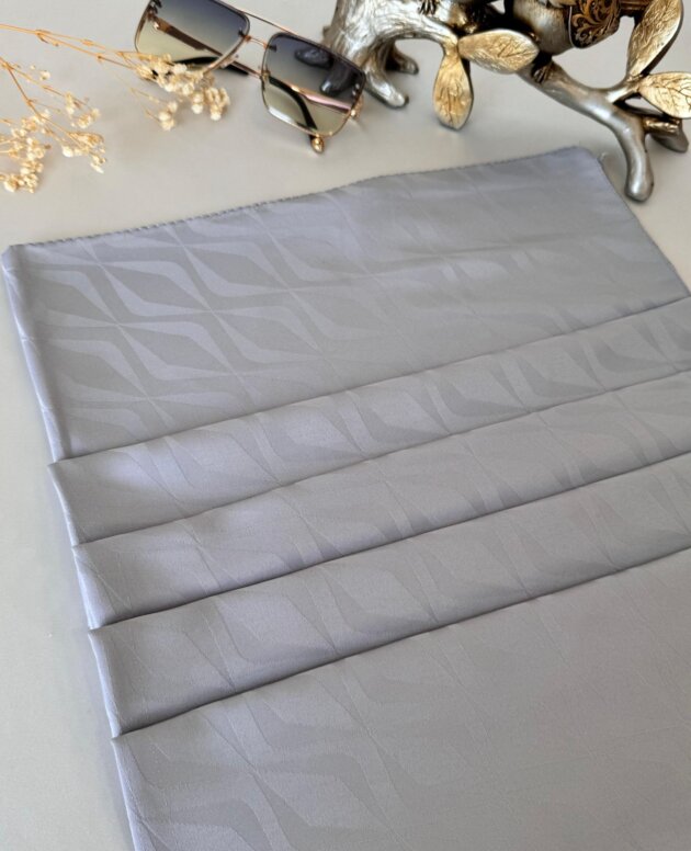 Lilya Pamuk Jakar Şal 614457 - Gümüş