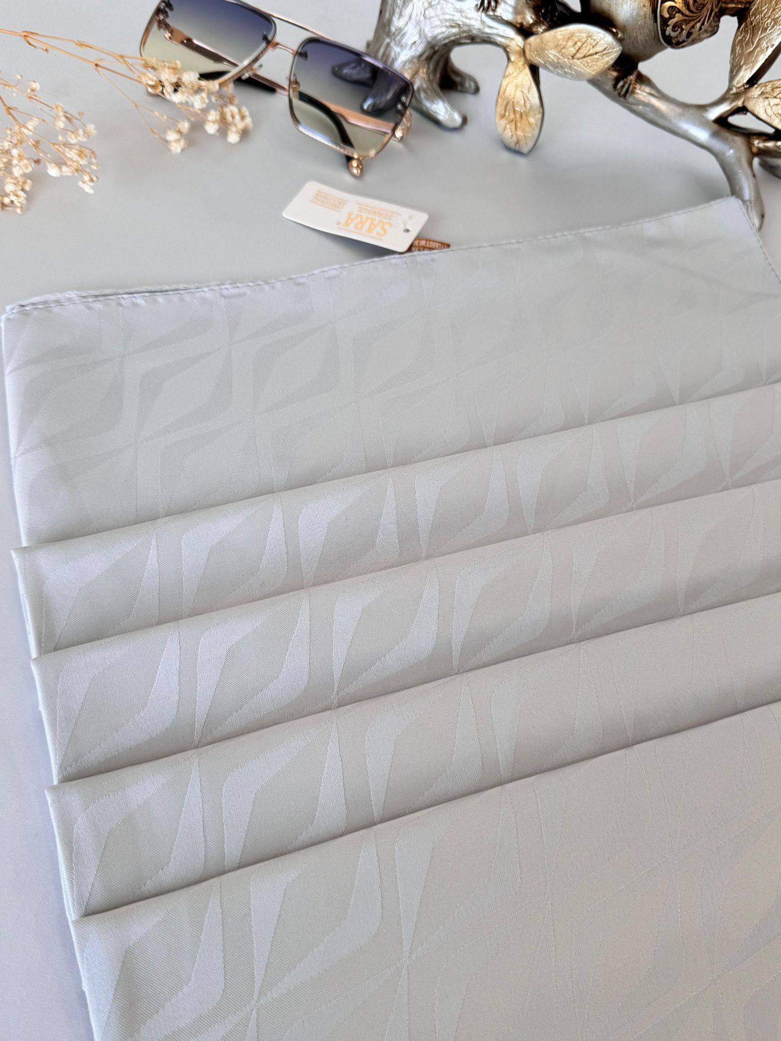 Lilya Pamuk Jakar Şal 614457 - Taş