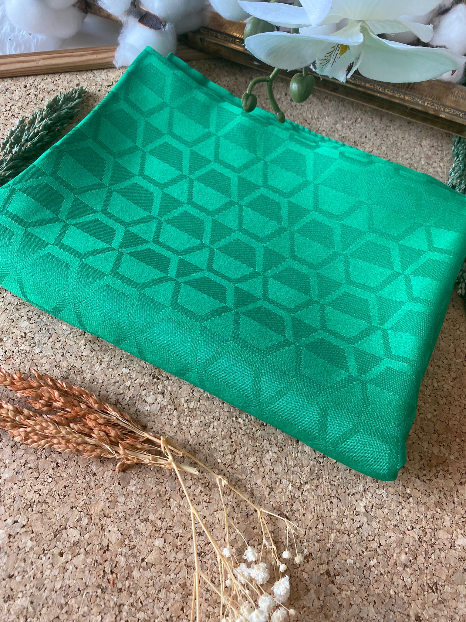 Elmas Desen Pamuk Jakar Şal - Benetton - Görsel 2